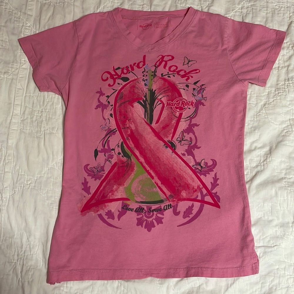 Hard Rock Cafe Pink Breast Cancer Awareness T-shirt
